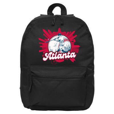 Vintage Atlanta Baseball 16 in Basic Backpack