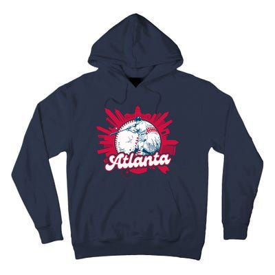 Vintage Atlanta Baseball Tall Hoodie