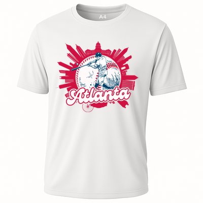 Vintage Atlanta Baseball Cooling Performance Crew T-Shirt