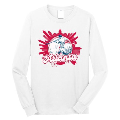 Vintage Atlanta Baseball Long Sleeve Shirt