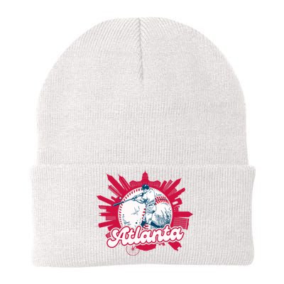 Vintage Atlanta Baseball Knit Cap Winter Beanie