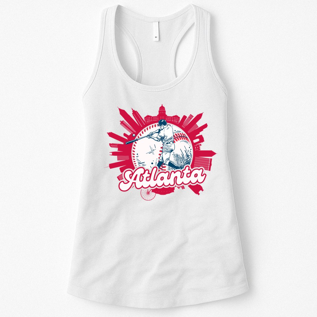 Vintage Atlanta Baseball Womens Tank Top