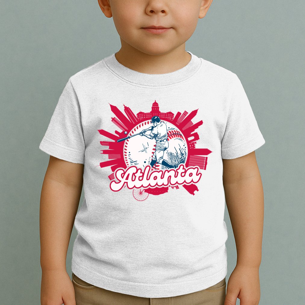 Vintage Atlanta Baseball Toddler T-Shirt