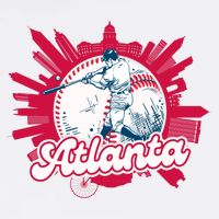 Vintage Atlanta Baseball Toddler T-Shirt