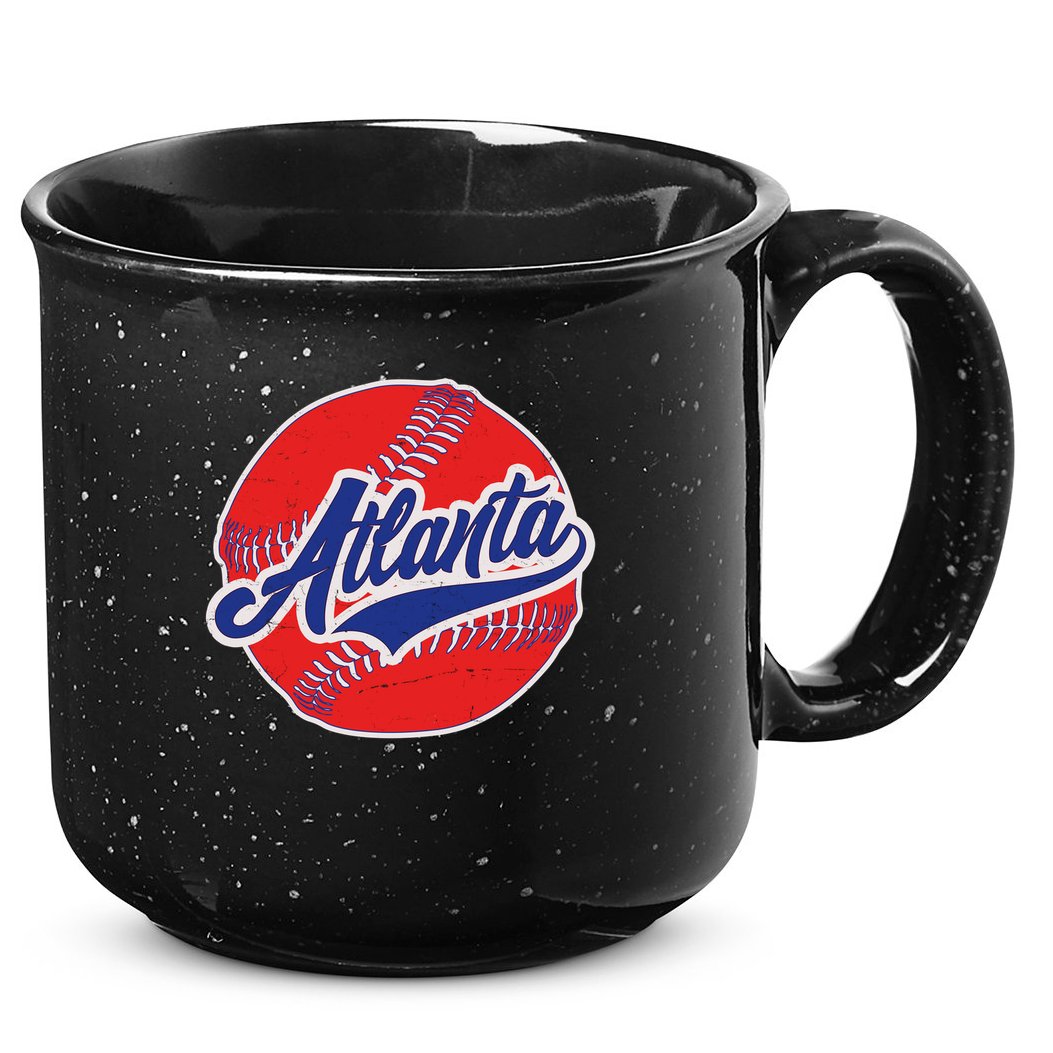 Vintage Atlanta Baseball Sports 15oz Campfire Ceramic Mug