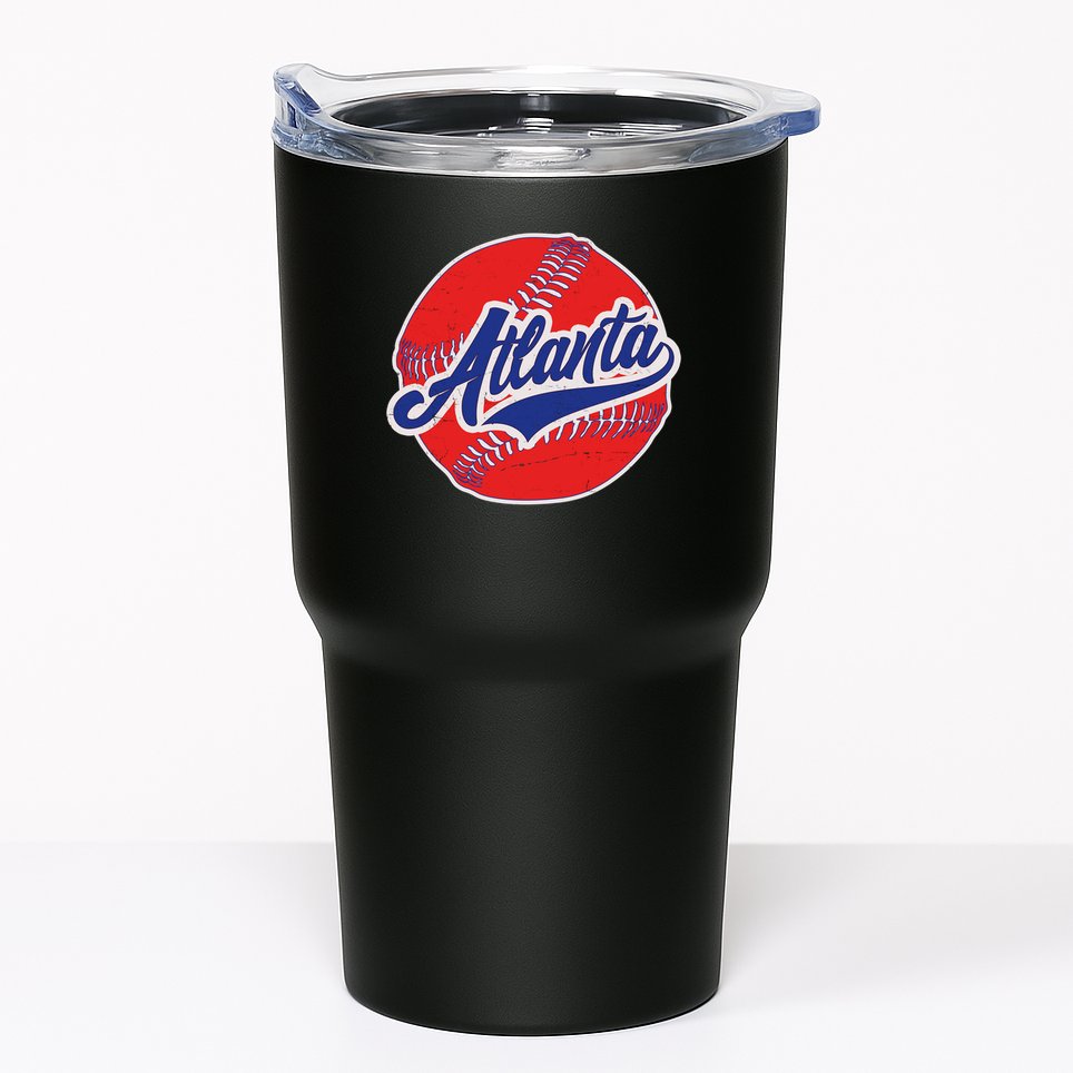 Vintage Atlanta Baseball Sports Tumbler