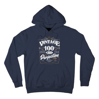 Vintage All Bark No Bite 100th Birthday Est 1924 Hoodie