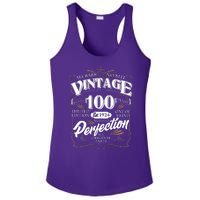 Vintage All Bark No Bite 100th Birthday Est 1924 Ladies PosiCharge Competitor Racerback Tank