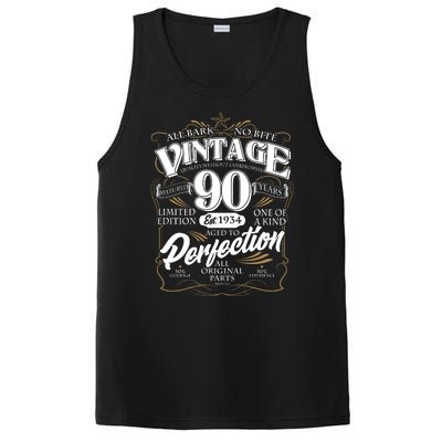 Vintage All Bark No Bite 90th Birthday Est 1934 PosiCharge Competitor Tank