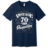 Vintage All Bark No Bite 70th Birthday Est 1953 Premium T-Shirt