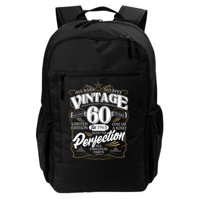 Vintage All Bark No Bite 60th Birthday Est 1963 Backpack