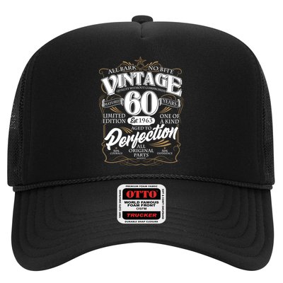 Vintage All Bark No Bite 60th Birthday Est 1963 Trucker Hat