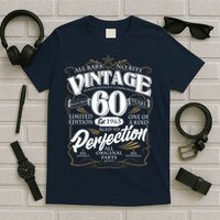 Vintage All Bark No Bite 60th Birthday Est 1963 T-Shirt