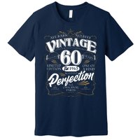 Vintage All Bark No Bite 60th Birthday Est 1963 Premium T-Shirt