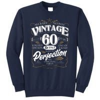 Vintage All Bark No Bite 60th Birthday Est 1963 Tall Sweatshirt