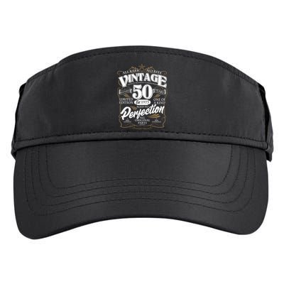 Vintage All Bark No Bite 50th Birthday Est 1973 Adult Drive Performance Visor