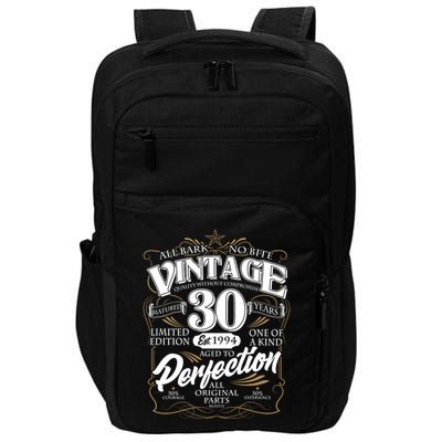 Vintage All Bark No Bite 30th Birthday Est 1994 Impact Tech Backpack
