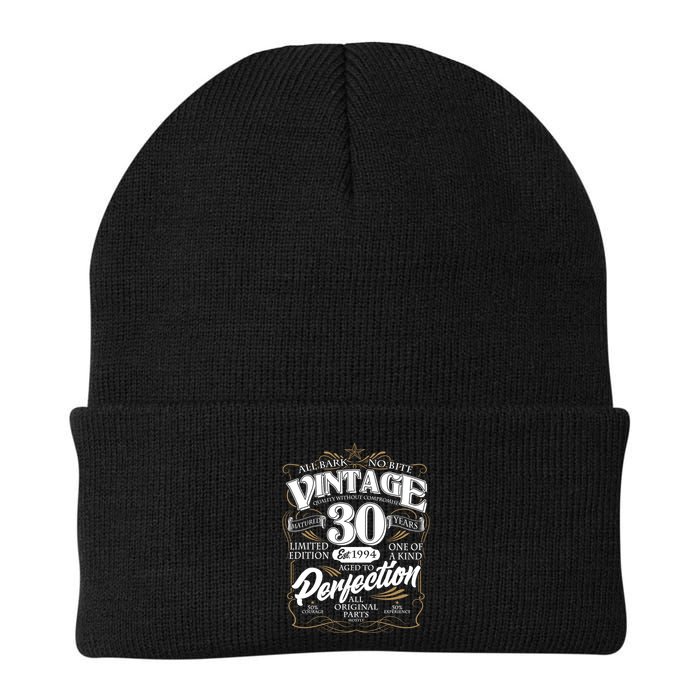 Vintage All Bark No Bite 30th Birthday Est 1994 Beanie
