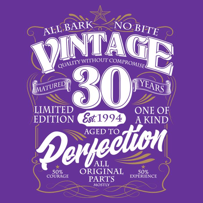 Vintage All Bark No Bite 30th Birthday Est 1994 Sweatshirt