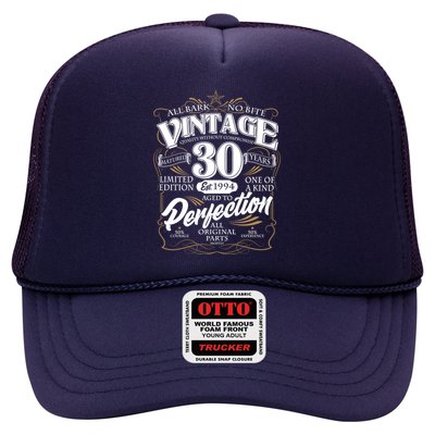 Vintage All Bark No Bite 30th Birthday Est 1994 Trucker Hat