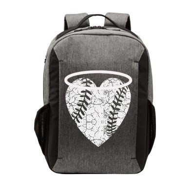 Vintage Angel Baseball Heart With Halo Vector Backpack