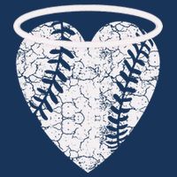 Vintage Angel Baseball Heart With Halo Bucket Hat