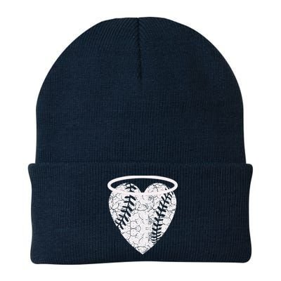 Vintage Angel Baseball Heart With Halo Beanie