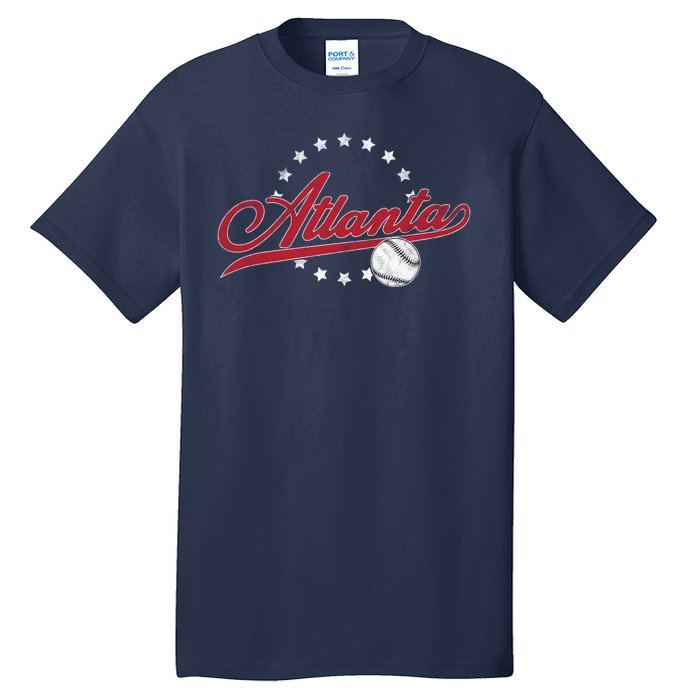 Vintage Atlanta Baseball Braves Tall T-Shirt