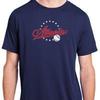 Vintage Atlanta Baseball Braves Adult ChromaSoft Performance T-Shirt