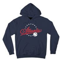 Vintage Atlanta Baseball Braves Tall Hoodie