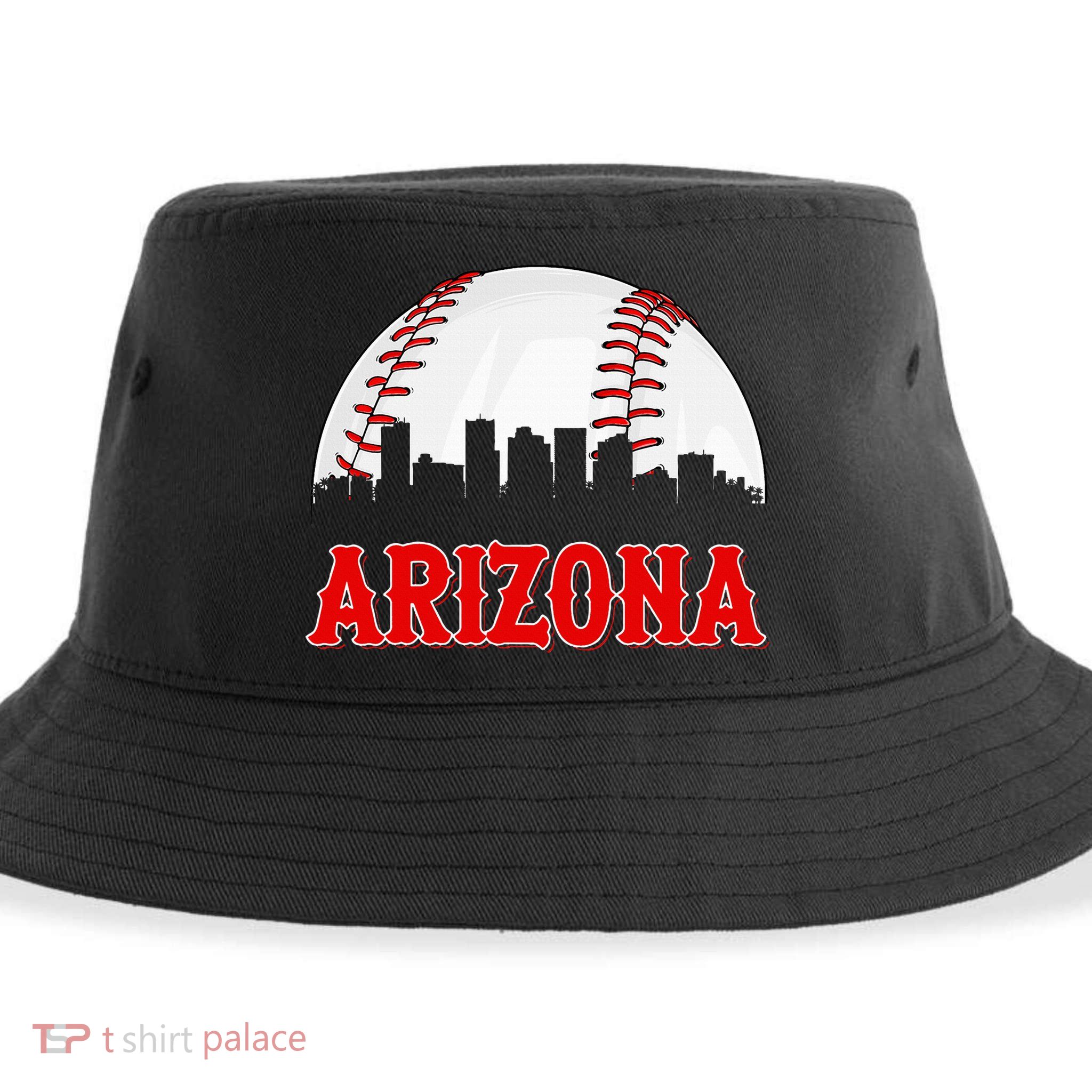 Vintage Arizona Baseball Player And Fans Sustainable Bucket Hat