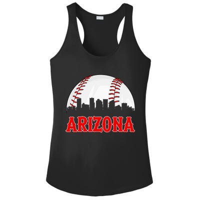 Vintage Arizona Baseball Player And Fans Ladies PosiCharge Competitor Racerback Tank
