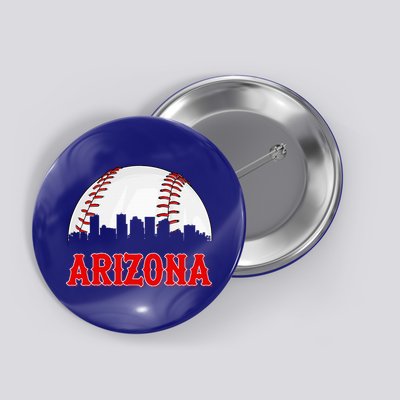 Vintage Arizona Baseball Player And Fans Button