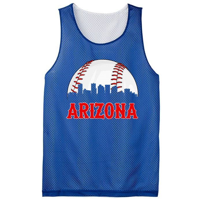 Vintage Arizona Baseball Player And Fans Mesh Reversible Basketball Jersey Tank