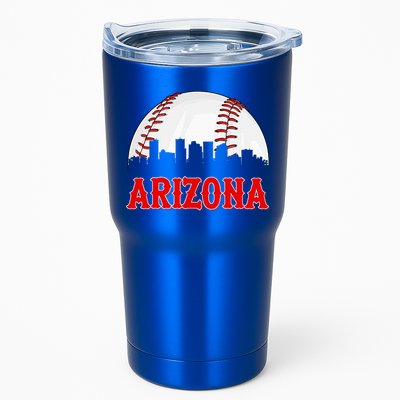Vintage Arizona Baseball Player And Fans Tumbler