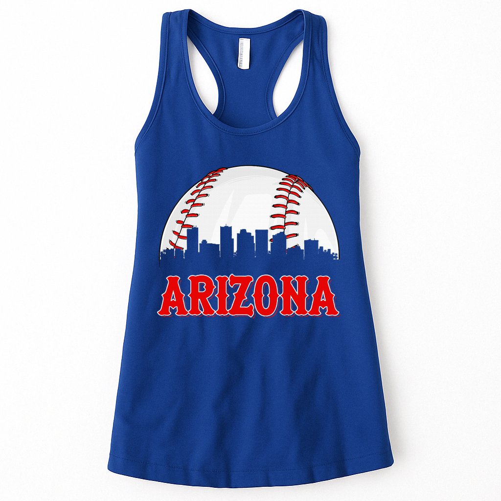 Vintage Arizona Baseball Player And Fans Womens Tank Top