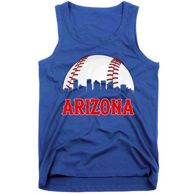 Vintage Arizona Baseball Player And Fans Tank Top