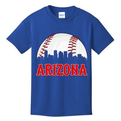 Vintage Arizona Baseball Player And Fans Kids T-Shirt