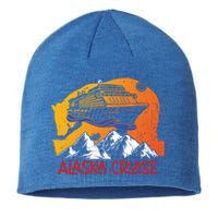 Vintage Alaska Cruise Mountains Family Summer Vacation Trip Cool Gift Sustainable Beanie