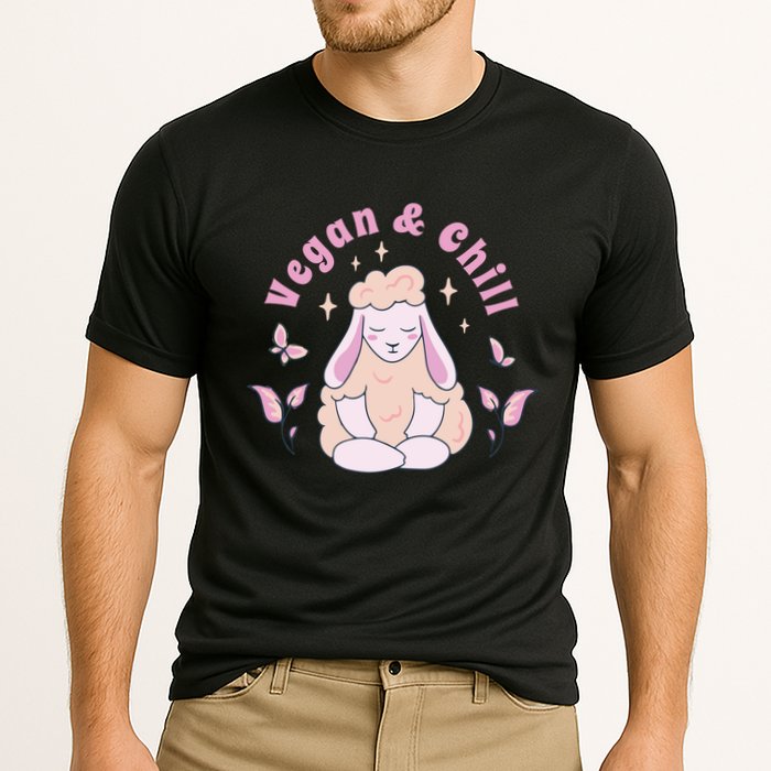 Vegan And Chill Sheep Cooling Performance Crew T-Shirt