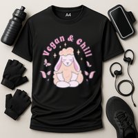 Vegan And Chill Sheep Cooling Performance Crew T-Shirt