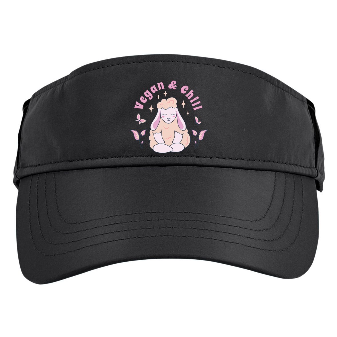 Vegan And Chill Sheep Adult Drive Performance Visor
