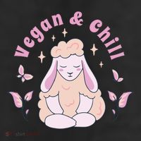 Vegan And Chill Sheep 11oz C Handle Ceramic Mug
