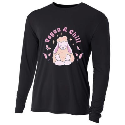 Vegan And Chill Sheep Cooling Performance Long Sleeve Crew