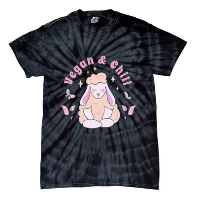 Vegan And Chill Sheep Tie-Dye T-Shirt