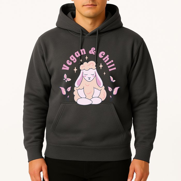 Vegan And Chill Sheep Hoodie