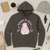 Vegan And Chill Sheep Hoodie