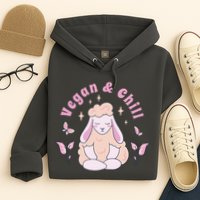 Vegan And Chill Sheep Hoodie