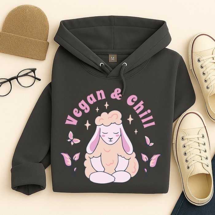 Vegan And Chill Sheep Hoodie