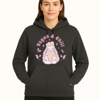 Vegan And Chill Sheep Hoodie